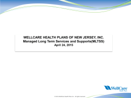 Wellcare Deck Template - Welcome to the Home Care