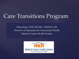 Care Transitions Program - Texas Regional Healthcare