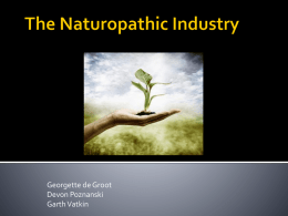 The Naturopathic Industry