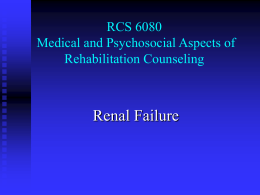 Chronic Renal Failure - University of Florida