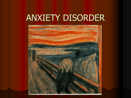 Generalized Anxiety Disorder Treatment