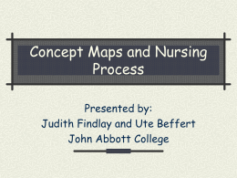 Concept Maps and Nursing Process