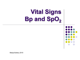 Vital Signs Bp and SpO2
