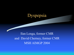 Dyspepsia - University of Toronto