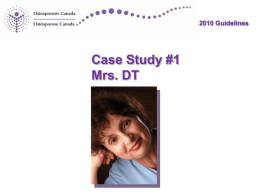 Case Study #1 - Osteoporosis Canada
