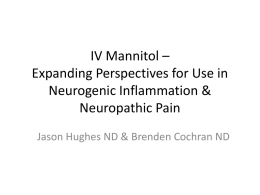 IV Mannitol – Expanding Perspectives for Use in Neurogenic