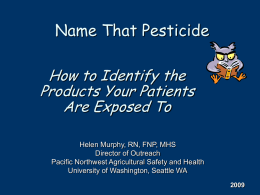 Name That Pesticide - Home | Migrant Clinicians Network