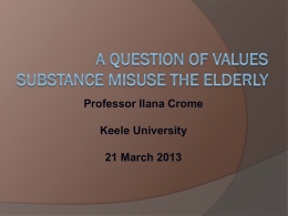 Assessment of substance use in older people
