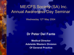 ME/CFS Society (SA) Inc.