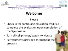 Prostate Cancer Symposium Detroit
