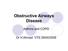 Obstructive Airways Disease