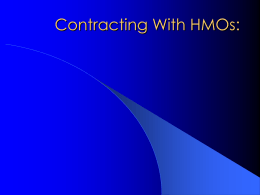 Contracting With HMOs:
