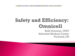 Safety and Efficiency: Omnicell