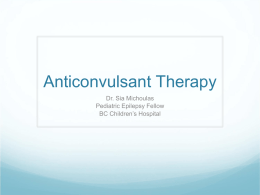 Anti-Convulsant Therapy