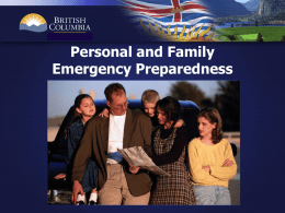 CAN Personal and Family Preparedness