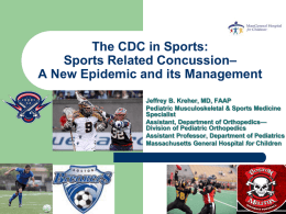 Pediatric Grand Rounds: Management Issues in Sports