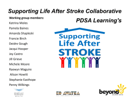 Stroke - PDSA Learnings