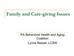 Family and Caregiving Issues