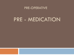 Preoperative Evaluation And Preparation For Anesthesia