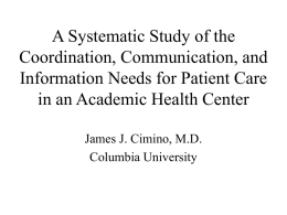 A Systematic Study of the Coordination, Communication, and
