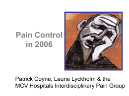 What is Pain? - Virginia Commonwealth University