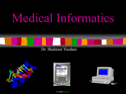 Medical Informatics - Amirkabir University of Technology