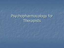 Psychopharmacology for Therapists