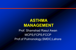 Definition of Asthma - Lahore Chest Clinic