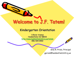 Welcome to Tatem! - Haddonfield Public Schools