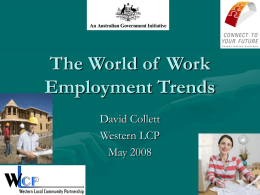 Employment Trends - .:: Western Local Community