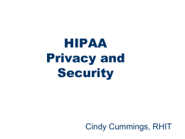 HIPAA Security Training