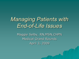 Managing Patients with End-of