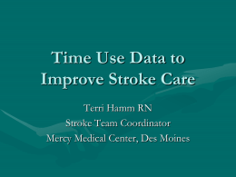 Time Use Data to Improve Stroke Care