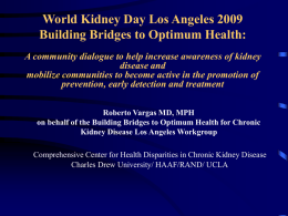 World Kidney Day Los Angeles