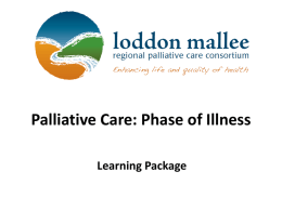 Timely Specialist Palliative Care Input