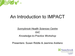 An Introduction to IMPACT