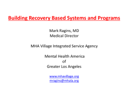 Building recovery-based systems and programs