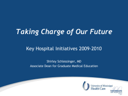 This would be title slide - University of Mississippi Medical Center