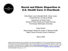 Racial and Ethnic Disparities in US Health Care: A Chartbook