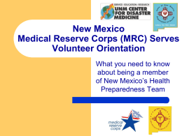 What is NM MRC Serves? - UNM Health Sciences Center