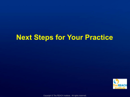 Unit Q: Next Steps for Your Practice