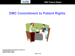 DMC Patient Rights - Detroit Medical Center