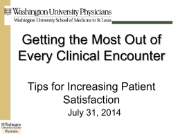 Getting the Most out of Every Clinical Encounter