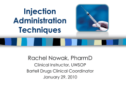 What You Need to Know To Administer an Injection