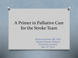 Palliative Care - Vanderbilt University Medical Center