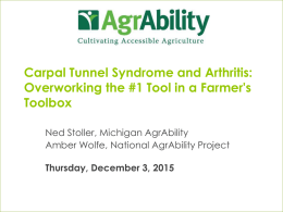 Presentation file - National AgrAbility Project