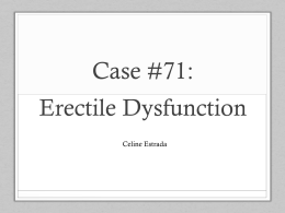 Case #71: Erectile Dysfunction