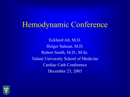 Hemodynamic Conference
