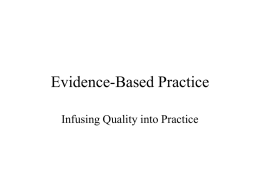Evidence - Based Practice