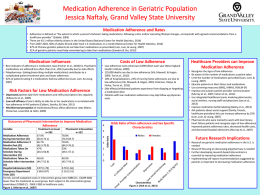 Medication Adherence in the Geriatric Population
